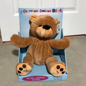 Clapping & singing plush bear